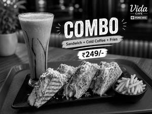 Sandwich+Fries+Cold Coffee