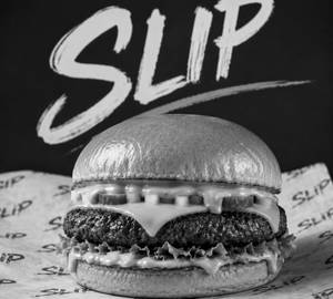 American smash burger single