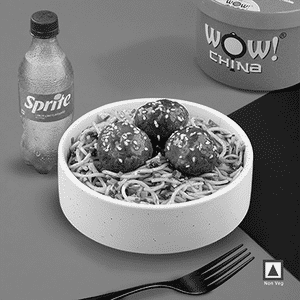 Chilly Oil Noodles-250gm+Chicken Korean Hot Balls-3pc+1 Sprite 250Ml