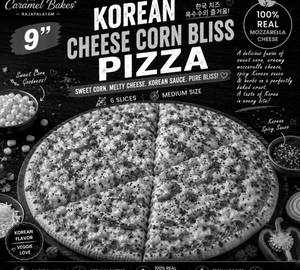 9" Korean Cheese Corn Bliss pizza