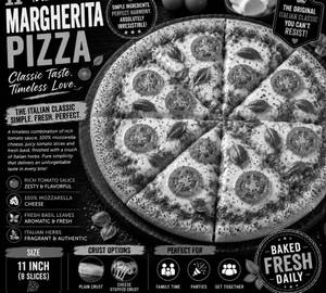 11" Large Margherita Pizza