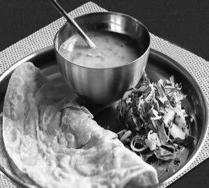 Dal with 5 tava roti and salad