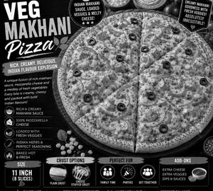 11" Large- Veg Makhani Pizza