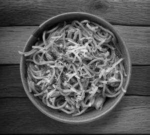 Korean Shrimp Scampi Spaghetti