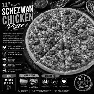 11" Schezwan Chicken Pizza