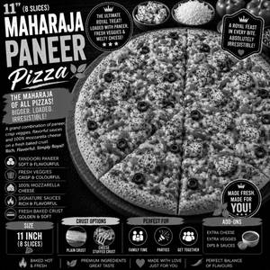 11" Large Maharaja Paneer Pizza