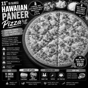 11" Hawaiin Paneer Pizza