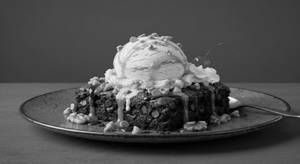 Brownie With Butterscotch Icecream
