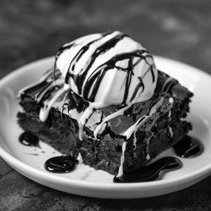 Brownie With Ice Cream