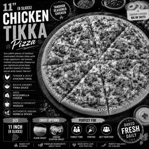 11 " Chicken Tikka Pizza