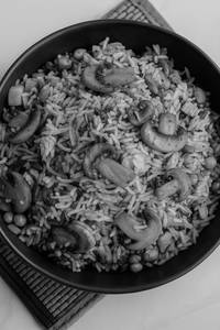 Mushroom biryani