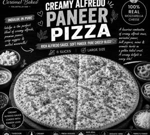 9" Creamy Alfredo Paneer Pizza