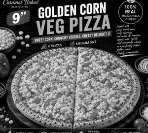 9" Corn And Cheese Pizza