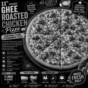 11" Ghee Roasted Chicken Pizza