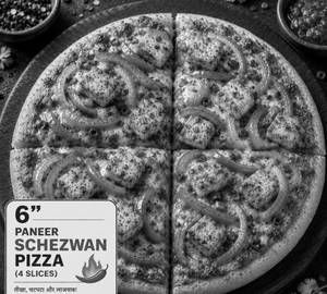 6" Paneer Schezwan Pizza