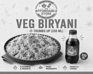 Veg Biryani & Thumbs Up [250 ML]