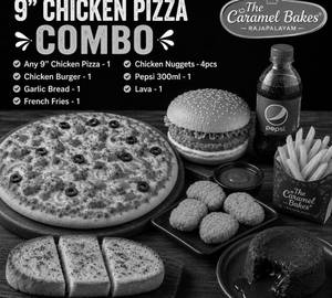 9" Medium - Chicken Pizza Combo