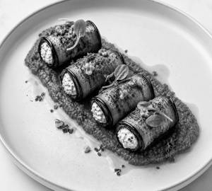 Aubergine Cheese Roulade