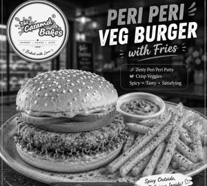 Peri Peri Veg Burger with Fries