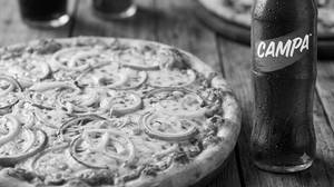Onion Pizza And Campa Cola 150 ML