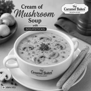Cream Of Mushroom Soup With Soup Sticks
