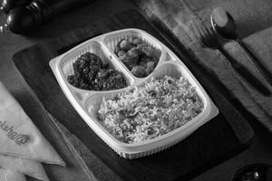 Veg Fried Rice + Veg Manchurian Ball + Gobi 65