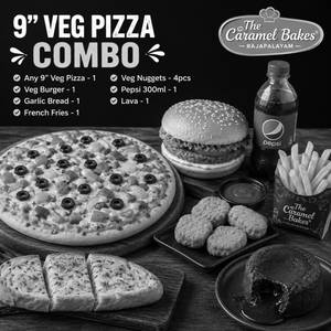 9" Medium - Veg Pizza Combo