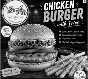 Regular Chicken Burger With Fries