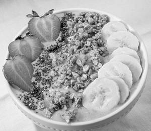 Seasonal Fresh Fruit Smoothie Bowl