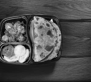 Arbi Masala & Plain Paratha (2pec)
