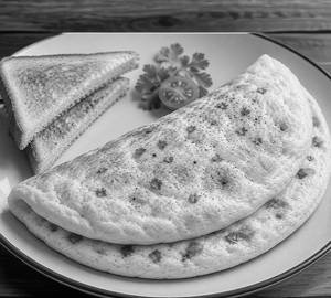 Fluffy Omelette [2 eggs, 4 Breads]