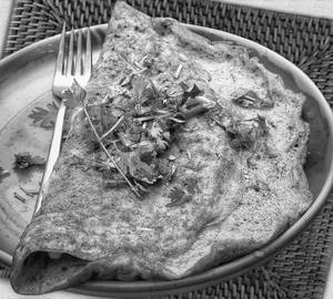 Plain Egg Omelette[4egg]mostrad oill