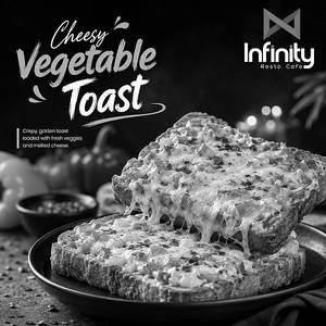 Cheesy Vegetable Toast(veg)