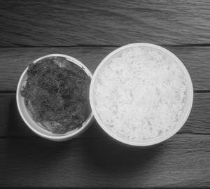 White rice with chicken curry
