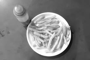 Salted french fries