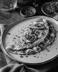 Cheese & Mushroom Egg Omlette