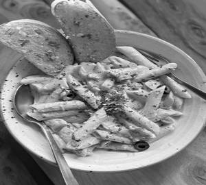 Veg pasta+ fries+ cold coffee