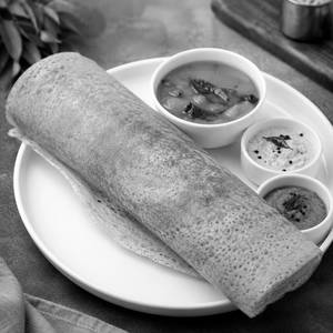 Plain Dosa with Sambar & Chutney