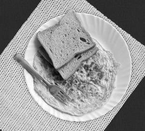 Triple Egg Butter Bread Omelette