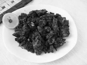 Boneless chicken pepper fry