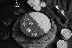 Mattar Paneer With Plain Rice