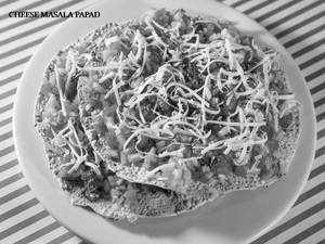 Cheese Masala Papad