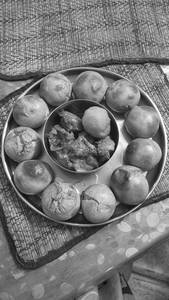 Handi Mutton Ahuna+Litti 2p+Green Salad                                                         