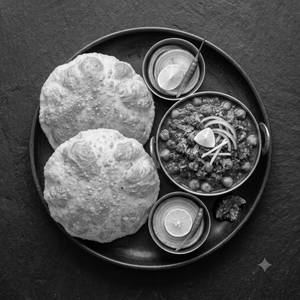 Chole Bhature [Per Plate -2 Pieces]