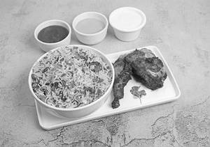 Chicken Rice + QTR Grill Chicken