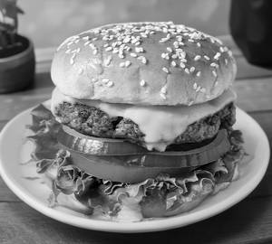 Double tikki cheese burger