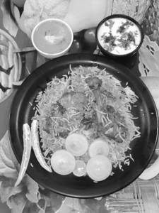Hyderabadi chicken biryani