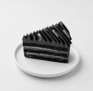 Dark Chocolate & Salted Caramel Cake Slice