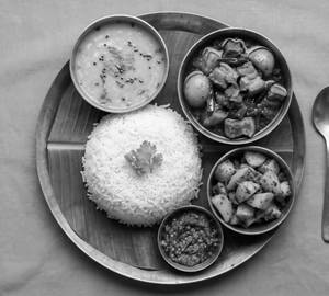 Axomiya Pork Curry Thali