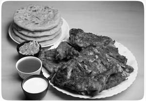 Full Chicken  Al Faham+4 Poratta+mayonnaise